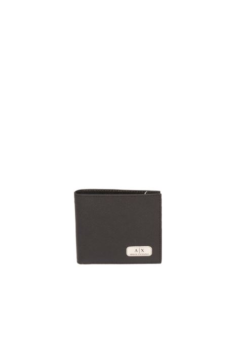 black logo wallet ARMANI EXCHANGE | 958097.CC843-00020